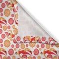 thumbnail image 3 of Ambesonne Spanish Kitchen Curtains, Flamenco Dancers Ethnic, 55"x45", Vermilion Pale Orange, 3 of 3