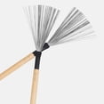 thumbnail image 3 of Raindrops 1 Pair Drum Brushes for Adults Durable Cylindrical Handle High Carbon Steel, 3 of 8
