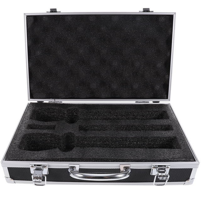 MasteelfCA Convenient Microphone Suitcase Wireless Microphone Storage Organizer Box