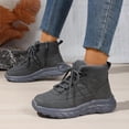 thumbnail image 6 of SCHUHLAND Women's Casual Solid Hiking Sneakers with Soft Sole, Non-Slip, Lace Up, Round Toe, Thick Bottom, Medium Heel, 6 of 16