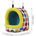 thumbnail image 2 of Hamaca colgante para pájaros, cálida y acogedora para el invierno, para loros, nido de peluche, 2 of 5