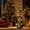 Black, variant on 5ft Artificial Christmas Tree Sparkling Shiny Tinsel Night Light Decoration, Vivid Color Pvc Xmas Tree with Warm Lights for Indoor Outdoor Holiday Party Home Office Apartment Decor