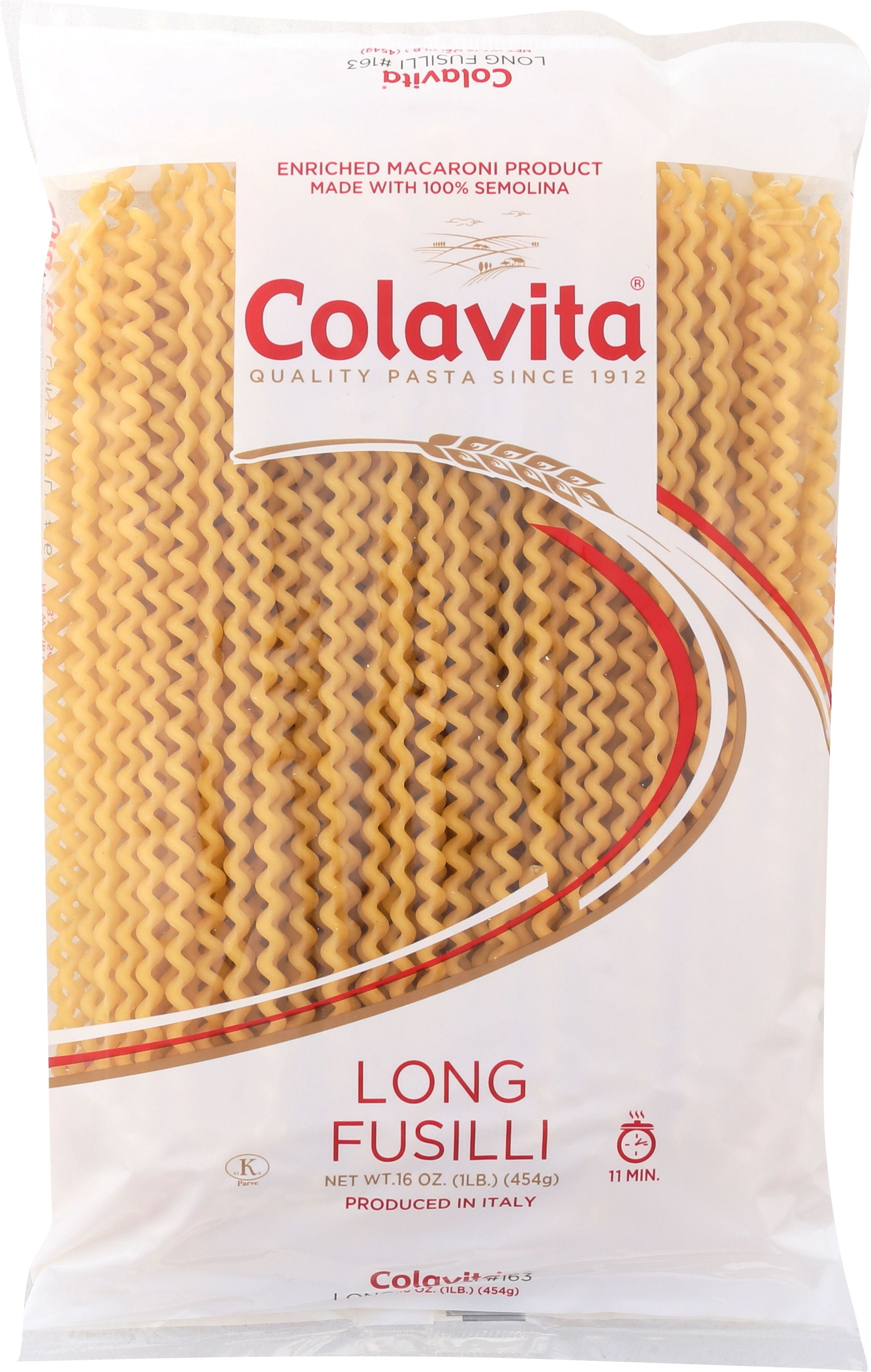 Colavita Fusilli Buco Pasta, 16 Ounce