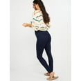 thumbnail image 6 of Motherhood Maternity Basic Secret Fit Belly Maternity Skinny Jeans- Medium Wash, 6 of 11