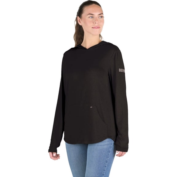 Berne Long Sleeve Hoodie Shirt - UPF 50 Sun Protection - Women's XX-Large — Residential Use, Standard Application