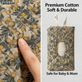 thumbnail image 4 of Baby Wipe Holder Diaper Caddy Pouch - Floral Quilted Portable Travel Organizer for Strollers, Diaper Bags & Daily Essentials | Compact Reusable Wipes Case (White + Brown), 4 of 7
