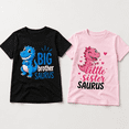 thumbnail image 5 of Big Brother and Little Sister Shirt, Dinosaur Saurus Matching Family Shirts, Brother Sister Outfit, Sibling Gift, Birthday Gift for Brother and Sister, 5 of 7