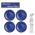 thumbnail image 4 of Gourmet Art 4-Piece 6 Inch Melamine Serving Plates Appetizer Plates Dessert Plates (Beaded Blue), 4 of 4