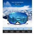 thumbnail image 6 of KALIYADI Ski Goggles for Men Women Youth, OTG Snow Goggles with Anti Fog and UV Protection Over Glasses Vlt 10%(Ice Blue), 6 of 9