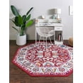 thumbnail image 4 of Rugs.com Aurelia Collection Rug – 7 Ft Octagon Magenta Medium-Pile Rug Perfect For Living Rooms, Kitchens, Entryways, 4 of 4