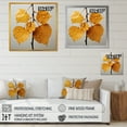 thumbnail image 4 of Designart "Serene Harmony In Honey-Colored Foliage I" Leaves Wall Art Prints, 4 of 7
