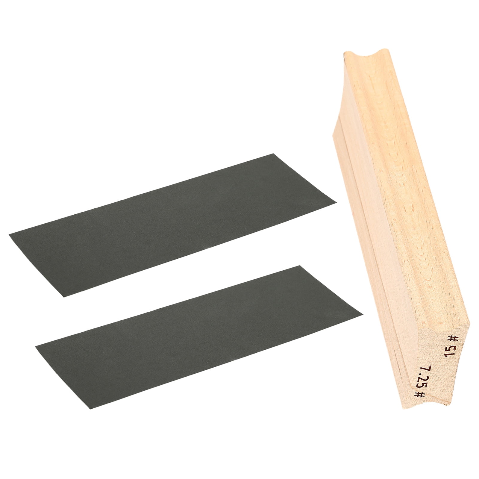 FEAMOS Wood Polished Sanding Block for Guitar Fret Leveling Fingerboards Luthier Tools with Sandpaper Guitar Repair Tools Set