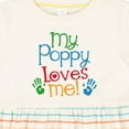 thumbnail image 4 of Inktastic My Poppy Loves Me Girls Baby Dress, 4 of 5