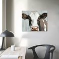 ERAPDAUR Farmhouse Canvas Wall Art Rustic Cow Dutch Windmill Cotton