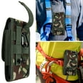 thumbnail image 6 of Universal Vertical Pouch Camouflage Cell Phone Holster with Belt Clip Loop, Carabiner & Credit Card Slot Fit XXL Device with Otterbox Case ,Xpm [ Camo Green ], 6 of 8