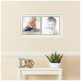 thumbnail image 2 of ArtToFrames Collage Photo Picture Frame with 2 - 13x13" Openings, Framed in White with Ivory and Black Mats (CDM-3966-1529), 2 of 8