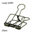 thumbnail image 1 of Baohd 20 Pieces Metal Paper Clip Electroplated Solid Color Replacement Home School Examination Papers Clips Accessories Bronze 32mm, 1 of 5