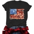 thumbnail image 6 of Women 4th of July Independence Day Shirts Funny Patriontic Graphic Short Sleeve Tee Tops, 6 of 6