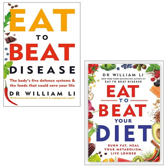 Dr William Li's Eat to Beat Disease & Your Diet 2 Books - Non Fiction - Paperback