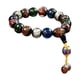 thumbnail image 1 of Pulsera de vidrio de colores multicolor, cuentas de Buda, pulseras elásticas de cuentas de meditación de yoga para hombres y mujeres, 1 of 5