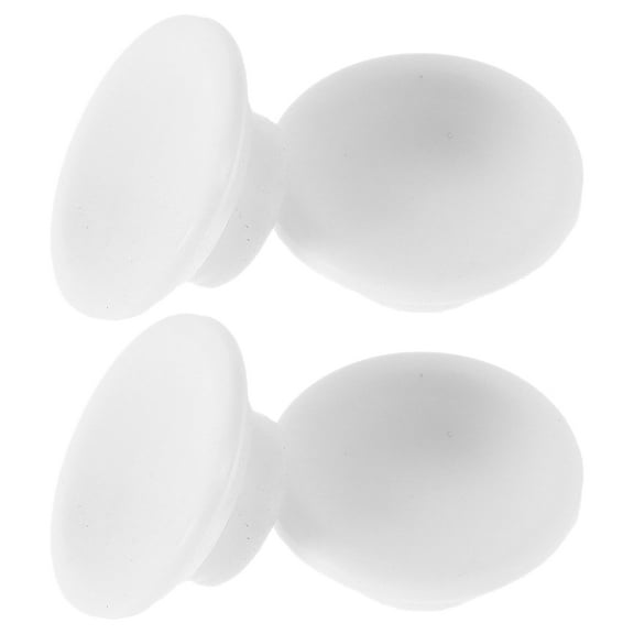 WRITWAA 4-Pack White Round Rubber Plugs for Freezer Hole Sealing to Improve Energy Efficiency