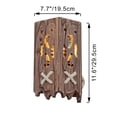 thumbnail image 6 of FSLiving Rechargeable Battery Operated Remote Control Wall Sconces Retro Industrial LOFT Solid Wood Creative Personality Lamp Nostalgic Decorative Wall Light Fixtures for Cafe Restaurant - Set of 2, 6 of 6
