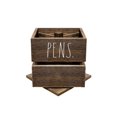 thumbnail image 1 of Rae Dunn Portalápices – Organizador De Escritorio De Madera Para Bolígrafos – Pequeño Carrito De Escritorio De Madera Rústica Para Accesorios Y Suministros De Oficina – Organización Para El Trabajo En, 1 of 3