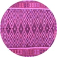 thumbnail image 1 of Ahgly Company Indoor Round Oriental Purple Traditional Area Rugs, 4' Round, 1 of 4