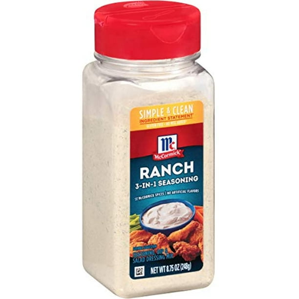 Mccormick Ranch 3In1 Seasoning, Dip & Salad Dressing Mix, 8.75 Oz