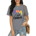 thumbnail image 3 of MOUSYA Halloween T-Shirt Women I Smell Children Letter Print Casual Shirt Hocus Pocus Graphic Fall Tee Tops, 3 of 8
