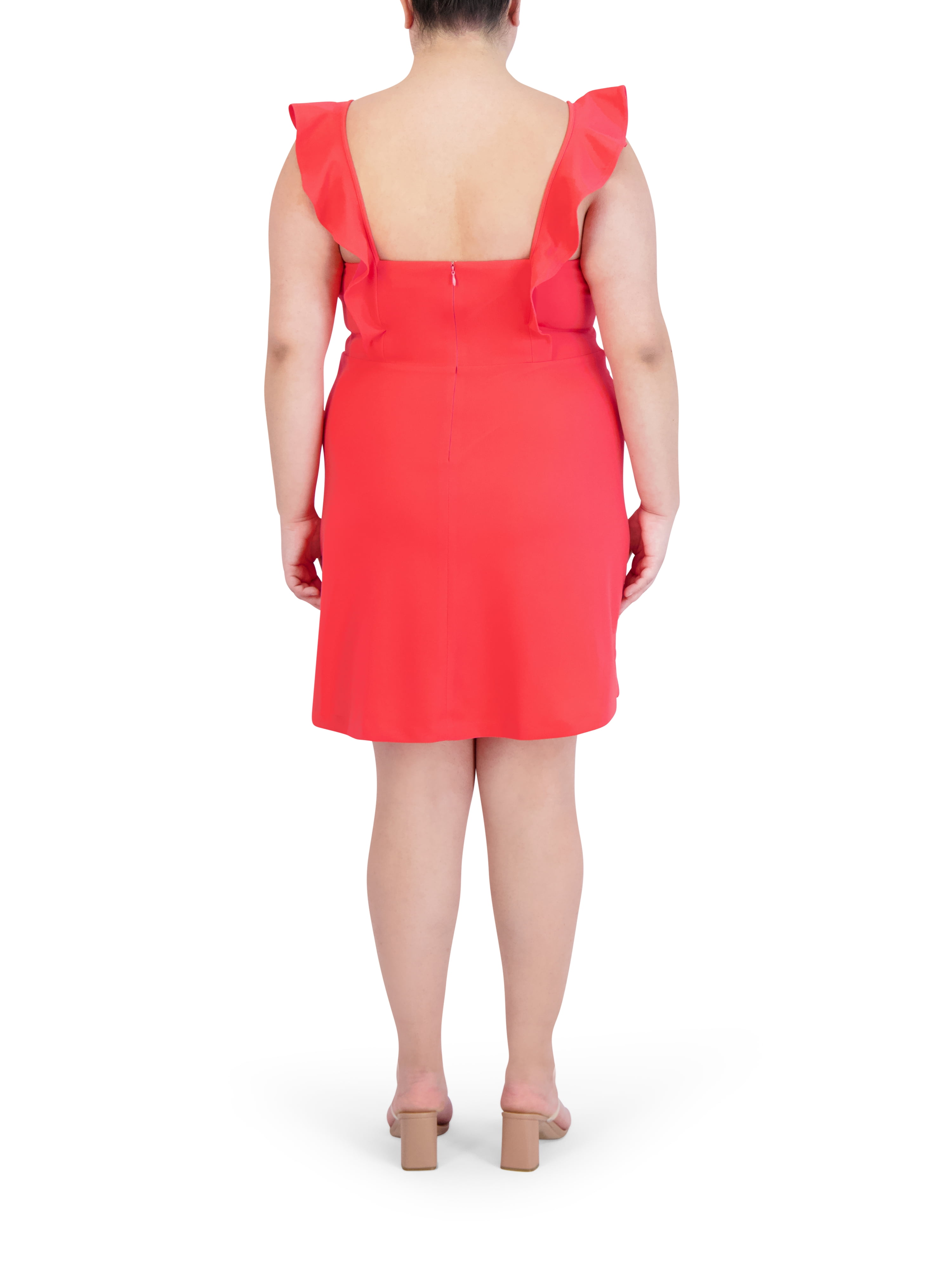 BCBG Paris Women's Ruffle Strap Mini Dress