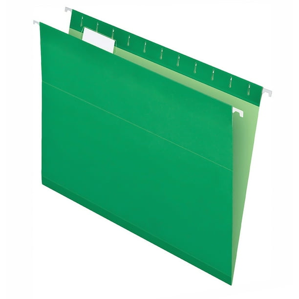 Fólder Colgante Reciclado Pendaflex Tamaño Carta Verde C/25 Piezas