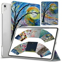 DuraSafe Cases For iPad PRO 12.9 - 3 Gen (Will Not Fit on PRO 12.9 2020) Ultra Slim Clear PC Back Shell Cover Supports Pencil Pair & Charging - Color Emblem