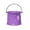 Purple, variant on geerera Collapsible Bucket with Handle, Portable & Ultra Lightweight Outdoor Basin Bucket, Folding Bucket for Fishing, Camping, Hiking 5.5 x7.9 inch