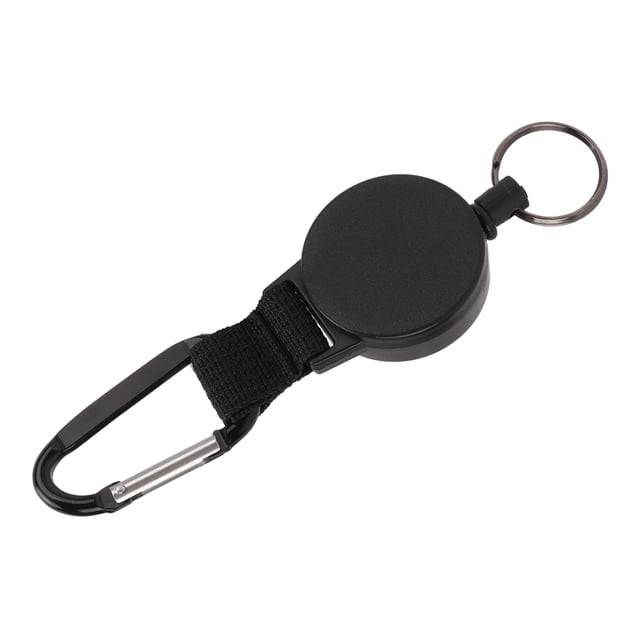 Key Retractable Key Chain Heavy Duty Carabiner Key Holder Keychain Lanyard Badge Reels with Steel Wire