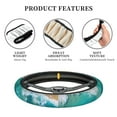 thumbnail image 6 of Kll Car Steering Wheel Cover, Universal 15 Inch, Soft Elastic And Comfortable,Car Accessories Decorations-Beach, 6 of 7