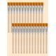 thumbnail image 1 of 25 pinceles de nailon blancos de 136 x 12 x 8,5 mm, cerdas finas para acuarela, pintura al óleo y arte., 1 of 3