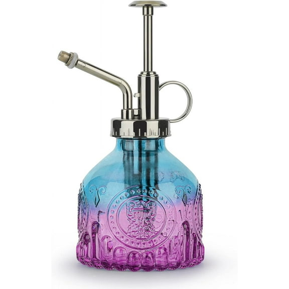 Glass Plant 200ML, Vintage Spray Bottle with Top Pump, Fine Mist Garden Flower Sprayer Small Decorative Spritzer Watering Can Gift for Indoor Outdoor Succulent House Plant