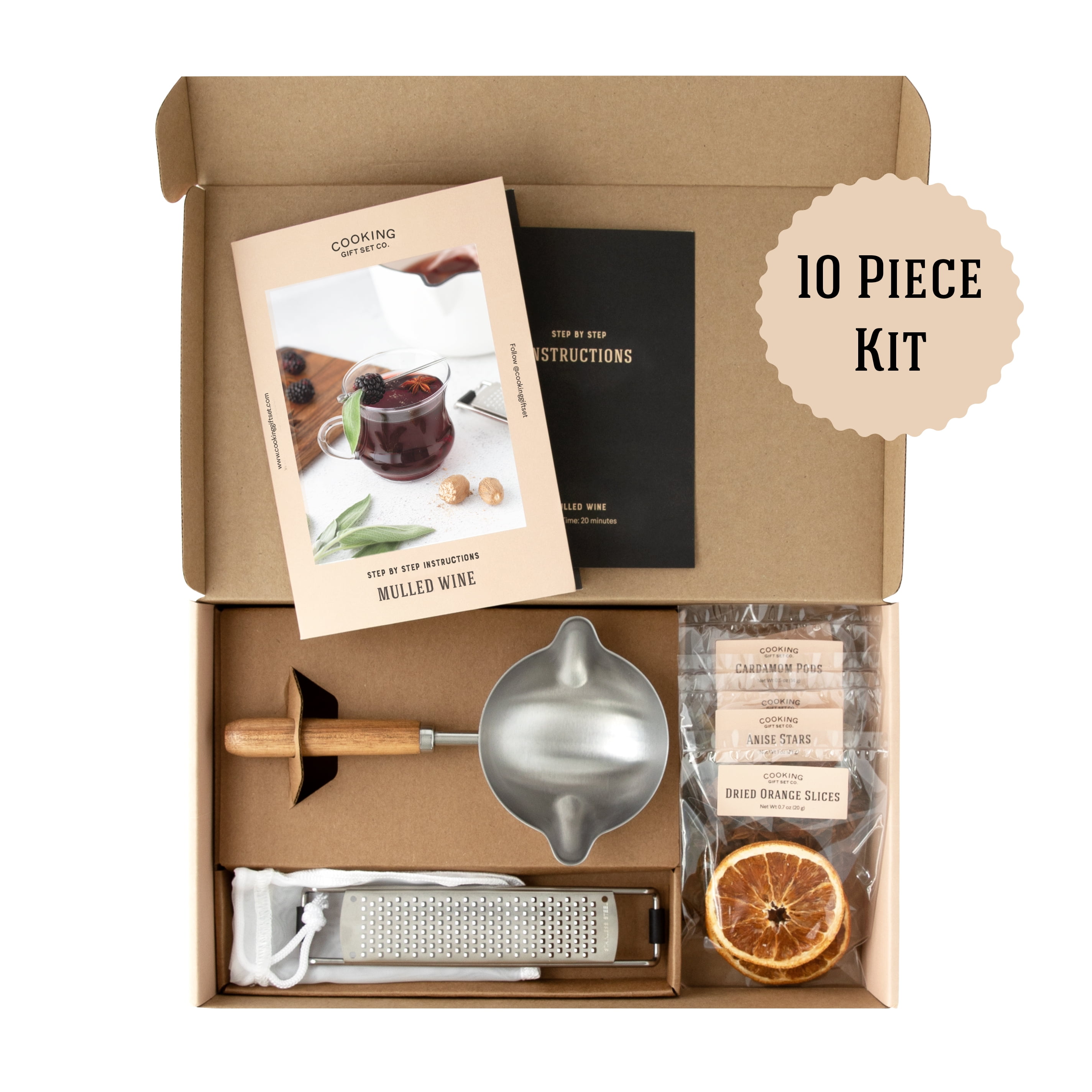 Cooking Gift Set, Mulled Wine Kit, Wine Lover Gifts for Women and Men
