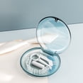 thumbnail image 3 of Braces Storage Box with Mirror Magnet Closure Dustproof Moisture-proof Sealed Retainer Case Mouth Guard Case Retainer Removal Tool And Brush Stoarge Box, 3 of 7