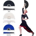 thumbnail image 3 of Goohae Folding Fans Handheld Folding Fan Foldable Hand Fan, Portable Nylon Cloth Fan for Summer, Home & Travel Decor,Under $5,Black, 3 of 6