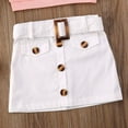 thumbnail image 6 of Kiapeise Toddler Girls Skirt Set Sleeveless Top+Button Skirts Summer Outfits, 6 of 7