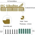 thumbnail image 3 of 1 Set Iron Medal Holder Frame Medals Display Hanger Rack with Screws Rectangle with No Limits Dark Goldenrod 135x400mm, 3 of 7
