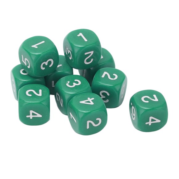Ensemble de 20 Pcs 6 Côtés, en Plastique d'Excellente Qualité avec des Couleurs Vives et un Design à Coins Arrondis, Ne Se Décolore Pas Facilement, 1,6 X 1,6 X 1,6 cm, Adapté aux Jeux de Société, Numéro