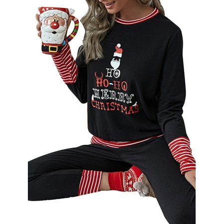 

Skksst Plus Size S-5XL Women s Family Matching Pajamas Christmas Xmas Loungewear Sleepwear Pjs