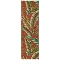 thumbnail image 2 of Addison Rugs Dream Shag Premium Machine Washable Transitional Leaves Spice Runner Rug, 2'3" x 7'6", 2 of 8