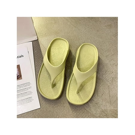

Crocowalk Women Shoes Backless Slippers Thong Slides Women s Flats Swimming Breathable Slip On Green 6-7