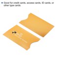 thumbnail image 4 of Uxcell Protect NFC Holder RFID Blocking Credit Card Sleeves, Orange Yellow 20 Pack, 4 of 5