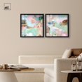 thumbnail image 3 of Soft Mirage Abstract Duet Shadowbox Print Modern Wall Decor Set by Art Remedy, Black Frame, 20 x 20, 3 of 6