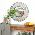 thumbnail image 4 of LuxenHome Silver Metal Windmill Accent Wall Mirror, 4 of 7